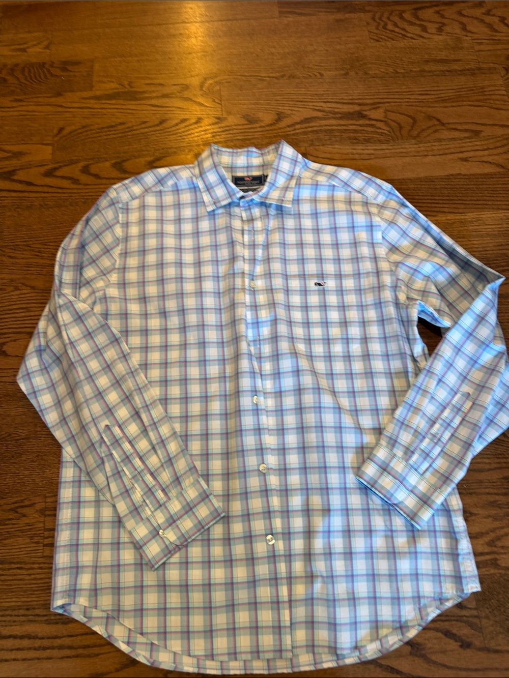 Vineyard Vines Classic Fit Tucker Shirt Plaid Button-Down Size Large
